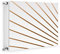 TMK ArtDeko Magnet Heizkörperabdeckung Innovative Lösung Selbsthaftend 60x60 Heizkörperabdeckung, Heizkörperverkleidung, Muster Weiß