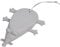 Cute Door Stops Cartoon Silicone Door Stopper Holder Mouse-Shaped for Interior Bathroom, Kitchen, Children's Room(Gray)