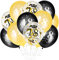 GoldRock 18 Geburtstag Deko, 15 Stück 18. Geburtstag Luftballons Mann Frau, 18. Geburtstag Deko Schwarz Gold, 18. Ballon Set, 18. Luftballons Geburtstagsdeko für Junge Mädchen Party, Tisch Dekoration