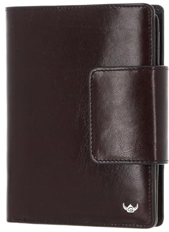 Golden Head Leder Geldbörse Colorado RFID Protect Kombischeintasche mit Riegel 2300 Bordeaux weinrot