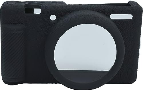 ZV-1 Mark II Case, Zakao Soft Silicone Bag Lightweight Slim Skin Rubber Protective Digital Camera Case Cover for Sony Alpha ZV-1 Mark II (Black)
