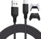 FASTSNAIL Charging Cable Cord for PS5/PS5 Slim Controller 1 Pack 16.4ft Long Type C Charger Cord for Xbox Series X/S and Nintendo Switch Pro Contoller, Play Charge Wire