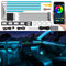 TWETIZ Acrylic Interior Car LED Strip Light with Wireless APP, RGB 22 in 1 with 175 inches 593 LEDs Fiber Optic Ambient Lighting Kits, 16 Million Colors Sound Active Function Car Neon Lights