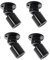 yeerockal 4 x Mini Aufbaustrahler Schwenkbare Deckenspot LED Base Durchmesser Ø2cm Klein Deckenstrahler Warmweiß mit Trafo