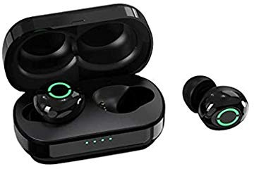 SilteD Bluetooth Headset Touch Function with Wireless Charging Box Stereo Headphones in-ear Built-in Microphone Headphones Sports Subwoofer