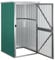 Gecheer Geräteschuppen Gartenhaus Schuppen Gerätehaus Lagerschuppen Gartenschrank Garten Grün 88x89x161 cm Verzinkter Stahl