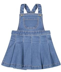 Melby, Gonna salopette in jeans per neonata, Blu, 6 mesi