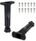 PEUTIER 2pcs Pieds de Support de Meubles Réglables 13-22cm Pieds de Meuble Reglable Robuste Latte Centrale de Lit Pieds de Meubles Remplacement des Pieds pour Lit King/Armoire/Canapé/Table