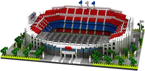3D Puzzle Fußballpuzzle DIY Bauspielzeugmodell 3D-Puzzle Fußballfans Gedenkgeschenk, Basse Nou Camp Stadionmodell, Erwachsene Jungen Bauen mit hohem Schwierigkeitsgrad Spielzeug zusammenbauen, Geschen