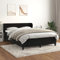OHOOWOO Boxspringbett mit Matratze Schwarz 140x200 cm Samt,Luxuriöses Boxspringbett aus Samt für erholsamen Schlaf