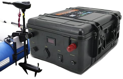 Batterie de propulseur LiFePO4 24V 150Ah 200Ah Batterie au Lithium à Cycle Profond 8000+ 24V pour Bateau électrique Hélice de Bateau de pêche Batterie de Propulsion Marine,24v,150Ah