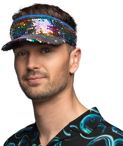 Boland - Schirmmütze Blitz, Cap für Erwachsene, 90er Jahre Mütze für Festival, Karneval oder Retro Mottoparty