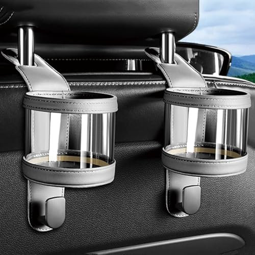 BIRNN 2 PCS Car Cup Holder for Audi A3 / S3 / RS3 RS 3 8Y 8YA 8V 8P 8PA 8L 8LA Sportback 3-Door / 5-Door, Portable Seat Cup Holder with Hooks Car Drinks Holder Cup Stand Car Seat Cup Cup Holder