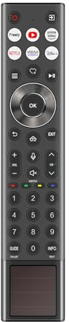 AULCMEET Remote Control,ERF6B66H New Replace Solar Voice Remote fit for Hisense 4K QLED Smart TV 75U8NQTUK HT401507