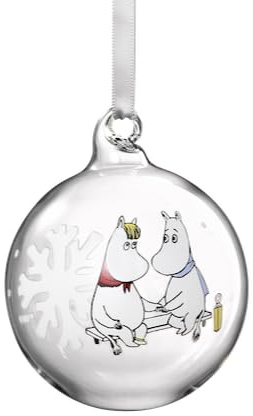 Muurla MOOMIN | Weihnachten | Glaskugel | Schneeflocke | ⌀ 7 cm