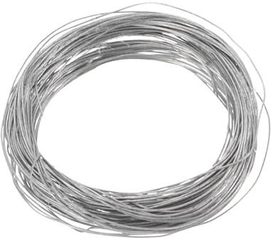 sourcing map Filo di titanio, 3 m x 0,2 mm, calibro 32 TA1, in puro titanio morbido, per saldatura artigianale e gioielli fai da te, saldatura elettrica (colore argento)