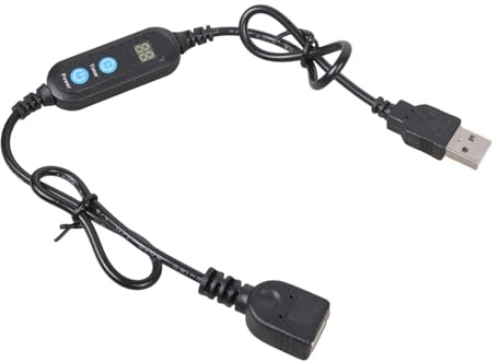 Fahoujs Energiesparende USB Timer Schalter Kabelprogrammierbare 12-Stunden Countdown Funktion Für Home Office Geräte Digitale USB Countdown Schalter