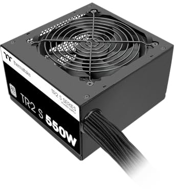 Thermaltake TR2 S 550W | Non Modular | 80 Plus | EU | All Flat Cables | Leiser Betrieb | Hydraulisch gelagerter Lüfter