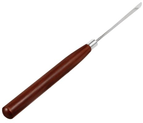 ibasenice Varilla Mezcladora de Gel Herramienta Multifuncional y Mango de Madera con Espátula de Acero Inoxidable y Gel Stirring para Esmalte de Uñas para DIY Nail Art