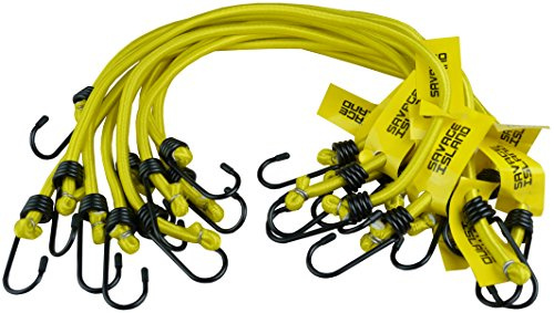 Savage Island 10 pack Heavy Duty Elastic Military Bungee Cords Basha Bivvy Bivi Luggage Caravan Camping