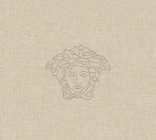 A.S. Création VERSACE WALLPAPER Vliestapete Medusa Luxustapete Designpanel 3,30 m x 0,70 m creme metallic Made in Germany 329502 32950-2