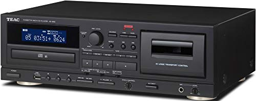 Teac Ad-850 Kassetten- und CD-Player mit USB-Recorder, Karaoke-Mic-in