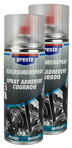 Presto 2X KEILRIEMENSPRAY LANGANHALTENDER Schutz Spray KEILRIEHMEN 400 ml 157042