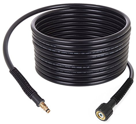 TC TECHNIC Pressure Hose for Karcher K Series washers with M22x1.5mm Thread - Nylon braiding - Click Connect Connector - for high Pressure and Temperature – 20m