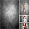 WaW 2x3m Stoff Fotografie Studio Video Hintergrund Farbverlauf Grau, Klassische Fotohintergrund for Kinder, Professionell Porträt, Werbung Photoshooting