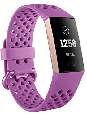Fitbit Unisex-Adult Charge 3 Der Innovative Gesundheits-und Fitness-Tracker, Berry Sport Advanced Health & Fitness, Flieder, Einheitsgröße