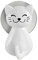 WENKO Saughaken Katze Weiß - 2er Set, Wandhaken, Kleiderhaken, Kunststoff (ABS), 6 x 9.5 x 5.5 cm, Weiß