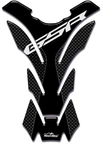 Resin Bike Aufkleber Motorrad Kompatibel Mit Suzuki GSR 600 - GSR 750 2006-2026. Schutz Grip Motorrad Tank-Schutzfolie vor Stößen und Kratzern. Aufklebersatz 3D-Harzklebstoff - Stickers Made in Italy