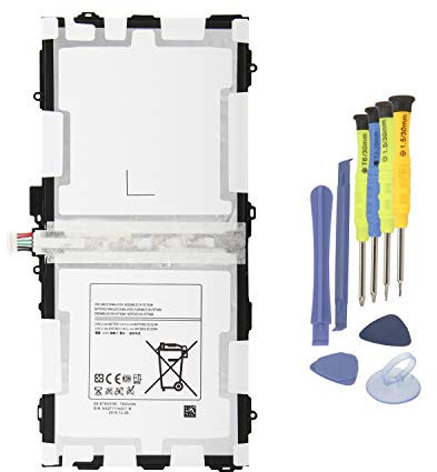 K KYUER EB-BT800FBE Tablette Akku for Samsung Galaxy Tab S 10.5 SM-T800 T801 T805 T805C T805W T805Y T805M T807 T807A T807P T807V T807T(3G,4G/LTE&WiFi) EB-BT800FBC EB-BT800FBU EB-BT800FBJ with Tools