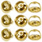 TOAOB 10pcs Gold Threaded Screw Earring Backs Hypoallergenic Safely Locking Earring Backs Replacement for Studs Post