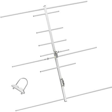 TWAYRADIO Yagi Ham Radio Antenna Dual Band 2 Meter 70cm VHF UHF Yagi Antenna 8 Elements 100W Base Station Antenna for Amateur Radio Mobile Transceiver Repeater