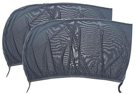 FEWIHIWEAS 2Pcs Auto Sonnenblende Hinten Seitenfenster Sonnenschutz Mesh Stoff Moskitonetz Schatten Abdeckung Schild UV-Schutz Auto Sonnenschutz Vorhang-03,Frankreich