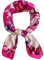Écharpe carrée en satin pour femme - 69,1 cm - Sensation soie - Pour dormir la nuit, 16-rose, 70X70cm