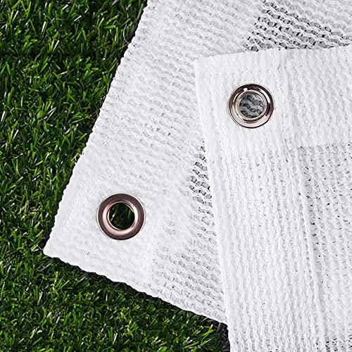 Shade Net White With Grommets,Sunblock Shade Cloth Shade Mesh,Shade Sail,Breathable Shade Netting,Sunscreen Fabric,Shading Net for Greenhouse Plant Garden Pergola Patio,White-2x6m(6.6*19.7ft)