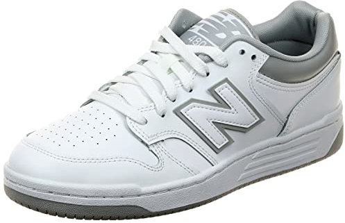 New Balance Herren 480 Sneaker, Weißgrau, 44 EU