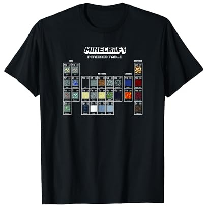 Minecraft Periodic Table of Blocks Camiseta