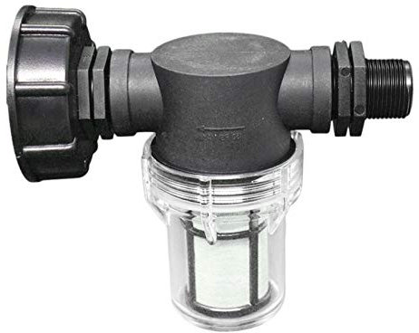 FONDUO IBC Auslaufhahn Anschluss, IBC Tank Zubehör, Wasserhahn Adapter für Wassertank 1000l mit Filterfunktion, S60x6 Wassertankadapter IBC (3/4'' Außengewinde)