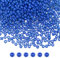 sourcing map 6000Pcs Small Glass Beads 8/0 3mm Loose Tiny Round Small Beads for Bracelet Earring Rings Jewelry Making, Dark Blue