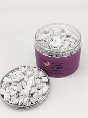 Duftender körniger Weihrauch, großkörniger griechischer Weihrauchduft, 100 g, natürlicher Weihrauch, zugänglich mit Räucherkohlen, Originalrezept vom Berg Athos (Lilie)