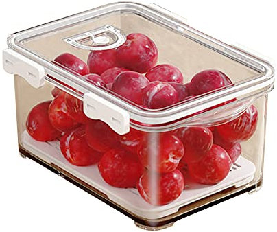 JOYBOS Transparenter Aufbewahrungsbehälter mit Deckel, 5,5 l