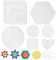 10 Stück Bügelperlen Platten, Steckperlen Platte Bügelperlen Groß Steckperlen Platte Set, Perlenplatte Quadratisch Bügelperlen Stiftplatten Steckplatte,Transparente Steckplatten Bügelperlen Schablonen