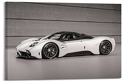 JUNNA Hyper Car Poster für Pagani Utopia Rennauto Sportauto Dekorative Malerei Leinwand Wand und Kunst Bild Familie Schlafzimmer Dekor 60 x 90 cm