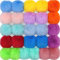 BQTQ 26 Stück Kunstfell Bommel für Mütze Fellimitat Fellbommel Pompon Bommel Kaninchenfell Fellpompon für Mützen Tasche Anhängern Basteln, 13 Farben