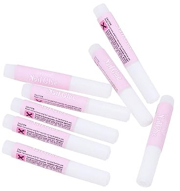 FRCOLOR 50stücke Nagelkleber Für Kunstnägel Mini-beauty-nagelkleber Nailart-werkzeug Kleber Für Kunstdekorationsspitzen à Geeignet Für French-tips Und Nagel-strasssteine Für Heimgebrauch u