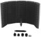 aleawol 5 Panel Mikrofon Isolation Schallschutz, 180° Einstellbare Mikrofon Pop Filter, Professionelle Mikrofon-Isolationsschild Mikrofonisolationsschirm für Aufnhame Ausrüstung