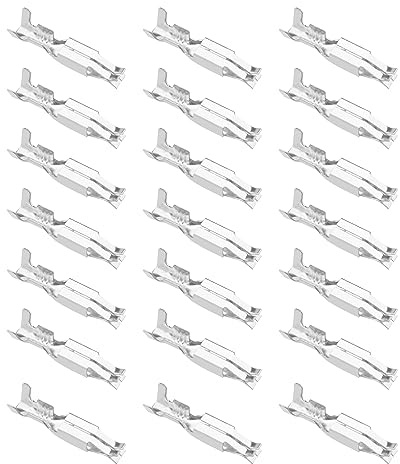 Create idea 50 STÜCKE Auto ISO Kontakte Junior Timer Crimp Pins Verdrahtung Crimp Reparatur Terminals Pins Stecker Modell 341432-10 für 0,5-1,5 mm² Kabelquerschnitt